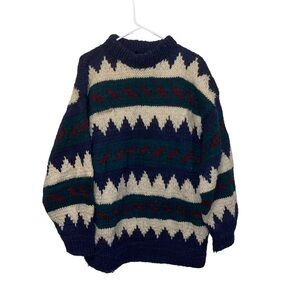 Rey Wear Man 100% Wool Sweater Size L
